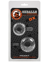 Oxballs Truckt Cock Ring (2 Pack) - Clear