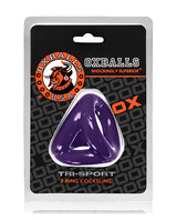 Oxballs Tri-Sport 3-Ring Cocksling - Purple