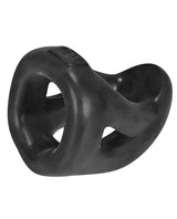 Hunkyjunk Slingshot Silicone 3 Ring Teardrop Cock Ring - Black