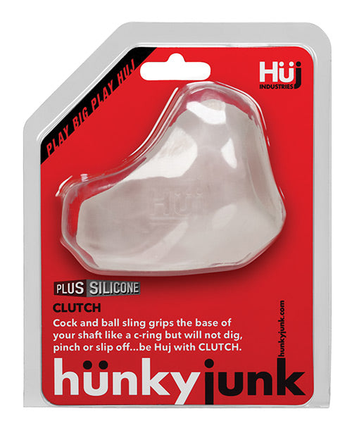 Hunkyjunk Clutch Silicone Cock and Ball Sling - Clear