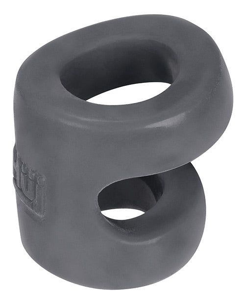 Hunkyjunk Connect Silicone Ball Tugger Cock Ring - Gray