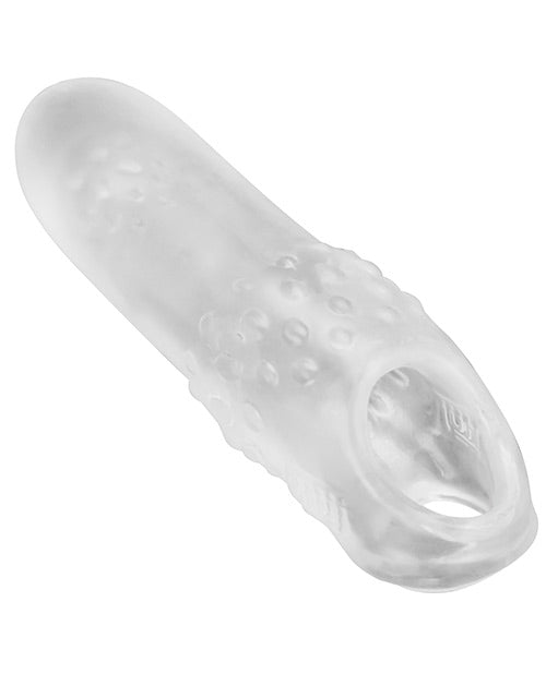 Hunkyjunk Swell Silicone Cocksheath Penis Extender 8.25in - Clear