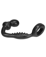 Hunkyjunk Ripple Silicone Textured Asslock - Black