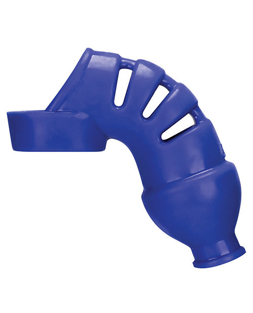 Hunkyjunk Lockdown Silicone Chastity Cage - Blue