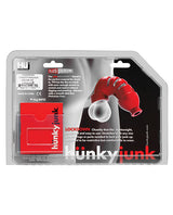 Hunkyjunk Lockdown Silicone Chastity Cage - Blue