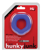 Hunkyjunk Fit Silicone Cock Ring - Blue