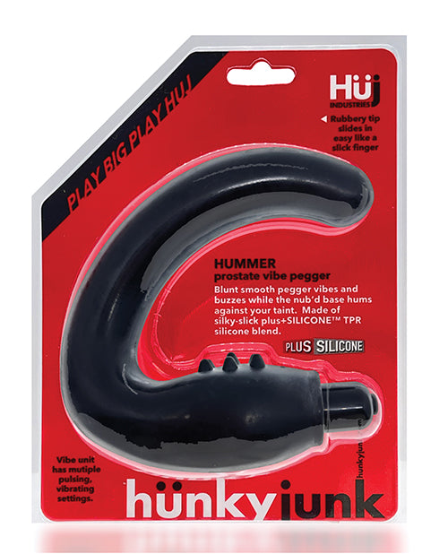 Hunkyjunk Hummer Silicone Vibrating Prostate Pegger - Tar