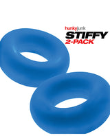 Hunky Junk Stiffy 2 Pack Cockrings - Teal Ice