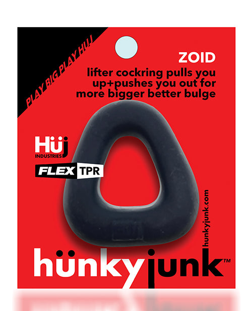 Hunkyjunk Zoid Trapezoid Lifter Cockring - Tar Ice