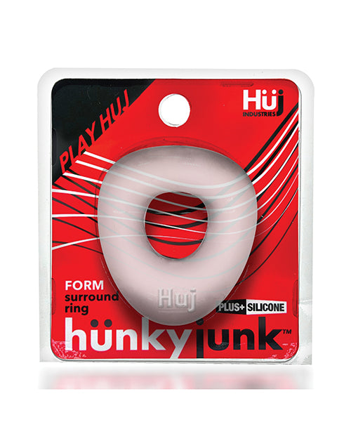 Hunkyjunk Form Surround Cock Ring - Clear Ice