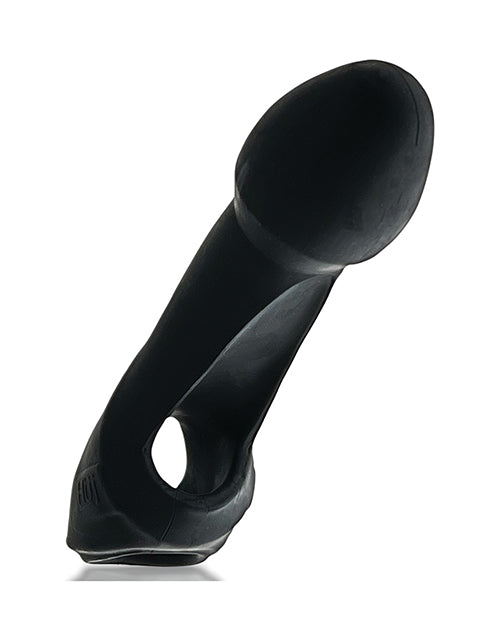 Hunkyjunk Double Thruster Textured Double Penetrator Sling - Tar Ice Black