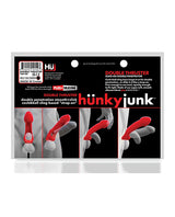 Hunkyjunk Double Thruster Textured Double Penetrator Sling - Tar Ice Black