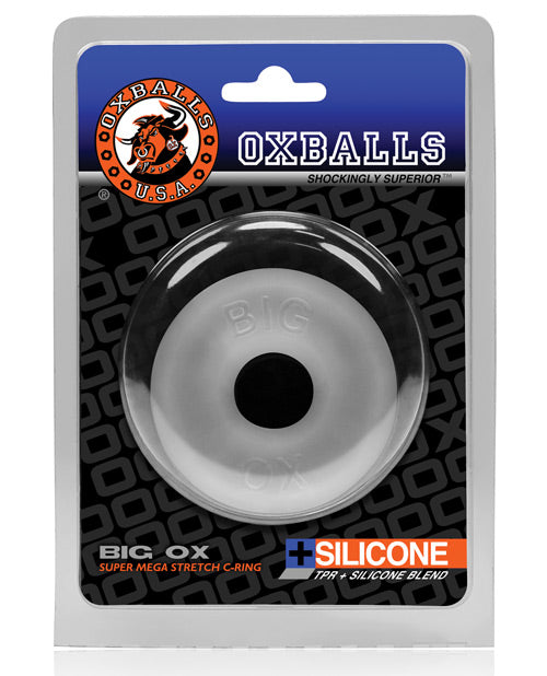 Oxballs Big Ox Super Mega Stretch Silicone Cock Ring - Clear