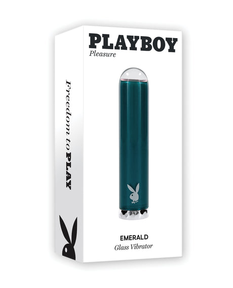 Playboy Pleasure Emerald Bullet Vibrator - Deep Teal