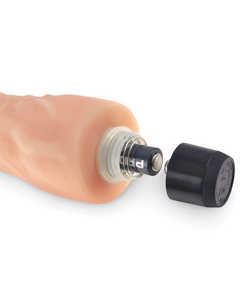 Real Feel Lifelike Toyz No. 2 Realistic Vibrating Dildo with Balls 8in - Vanilla