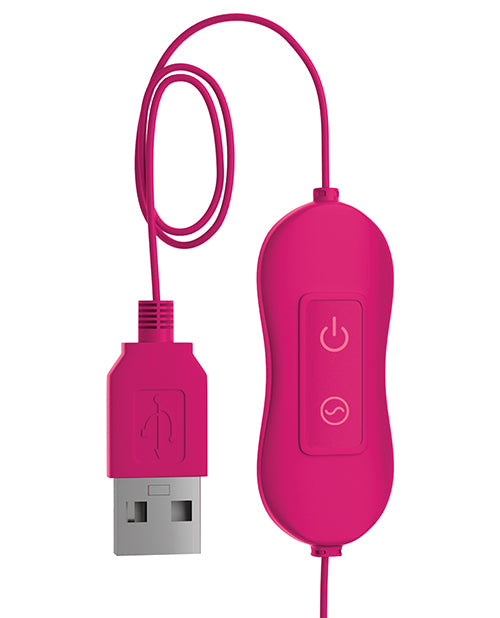 OMG! Bullets #Fun USB-Powered Silicone Vibrating Bullet - Pink