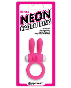 Neon Luv Touch Rabbit Ring - Pink