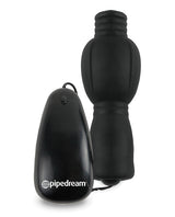 Fetish Fantasy Series Vibrating Head Teazer Sleeve with Bullet and Wired Remote Control - Black