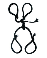 Fetish Fantasy Silk Rope Hog Tie - Black