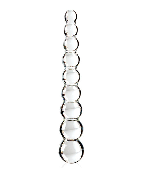 Icicles No. 2 Beaded Glass Anal Probe - Clear