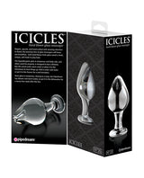 Icicles No. 25 Glass Anal Plug - Clear