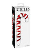 Icicles No. 59 Handblown Glass Candy Cane - Clear/Red