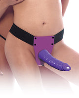 Fetish Fantasy Series Sensual Comfort Strap-On Dildo and Harness 7in - Purple