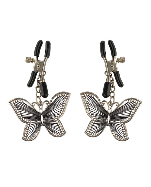 Fetish Fantasy Series Butterfly Nipple Clamps - Silver