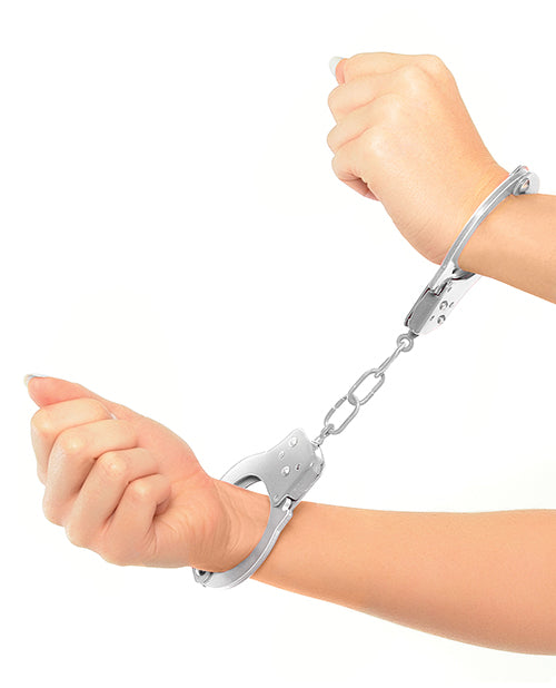 Fetish Fantasy Official Quick Release Handcuffs Silver