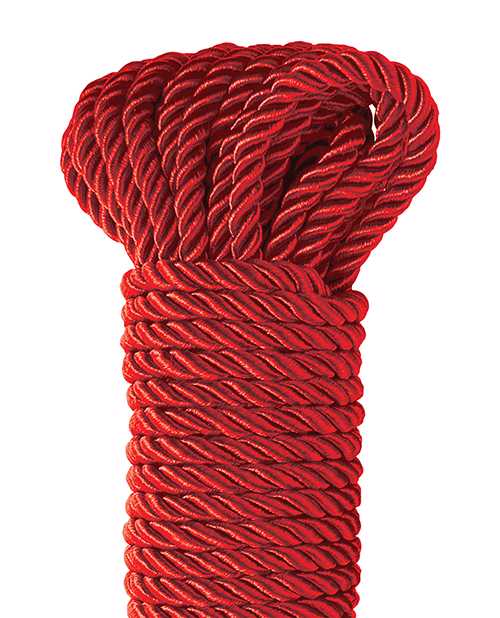 Fetish Fantasy Series Deluxe Silky Rope 32ft - Red