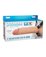 Fantasy X-Tensions Elite 8" Silicone Hollow Strap-on - Light