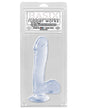 Basix Rubber Works 7.5" Dong w/Suction Cup - Clear