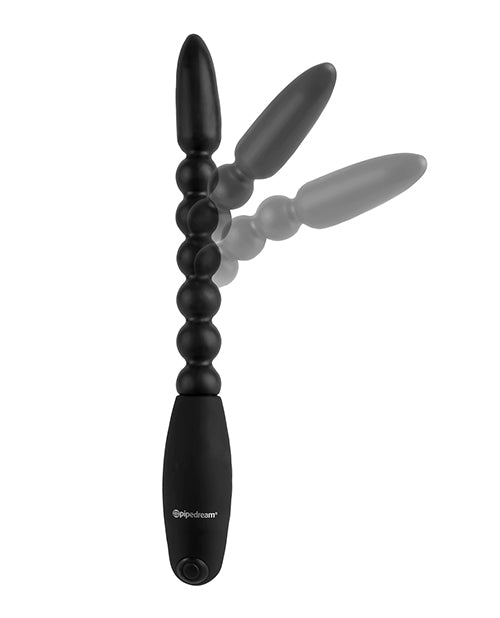 Anal Fantasy Collection Flexa Pleaser Power Beads Waterproof 7in - Black