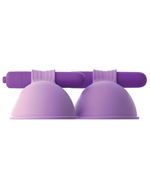 Fantasy For Her Silicone Vibrating Breast Suck-Hers Waterproof - Purple