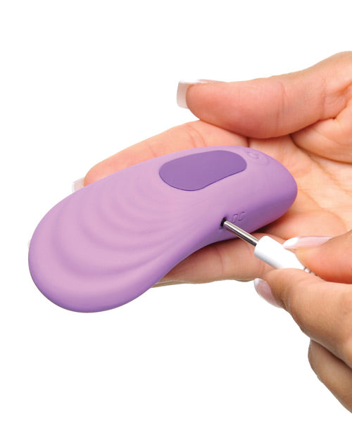 Fantasy For Her Please Her Silicone Rechargeable Panty Vibe with Remote Control - Purple