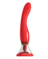 Fantasy For Her Her Ultimate Pleasure 24K Gold Luxury Edition Silicone Vibrating Multi-Speed USB Rechargeable Clit Stimulator Waterproof - Red