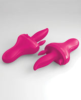 3Some Holey Trinity Triple Tongue Vibrator Multi Speed Rechargeable - Pink