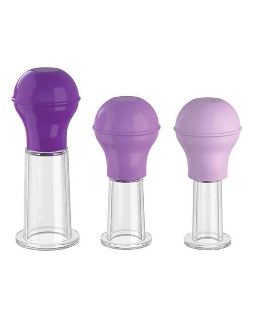 Fantasy For Her Nipple Enhancer Set 3 Size Kit Silicone - Purple