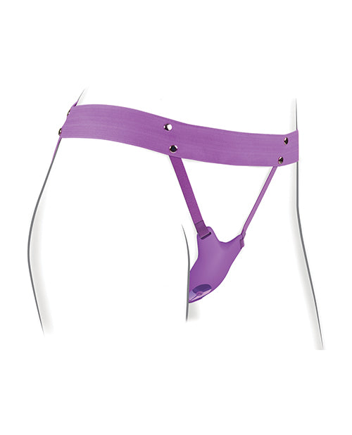 Fantasy For Her Ultimate Butterfly Silicone Strap-On with Remote Control - Purple