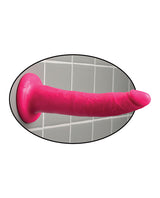 Dillio Realistic Slim Dildo 7in - Pink