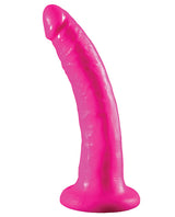 Dillio Strap-On Suspender Harness Set with Silicone Dildo 7in - Pink