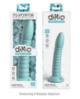 Dillio Platinum Wild Thing Silicone Dildo 7in - Teal