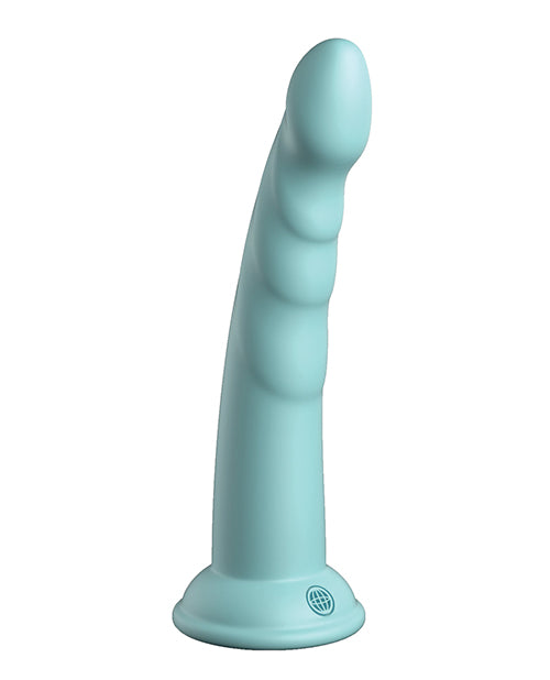 Dillio Platinum Slim Seven Silicone Dildo 7in - Teal
