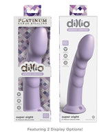 Dillio Platinum Super Eight Silicone Dildo 8in - Lavender
