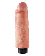 King Cock Vibrating Dildo 6in - Vanilla