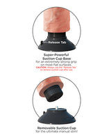 King Cock Vibrating Dildo 6in - Vanilla