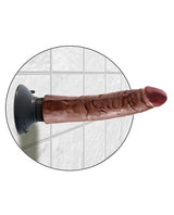 King Cock Vibrating Dildo 7in - Chocolate