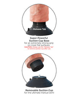 King Cock Vibrating Dildo 9in - Vanilla