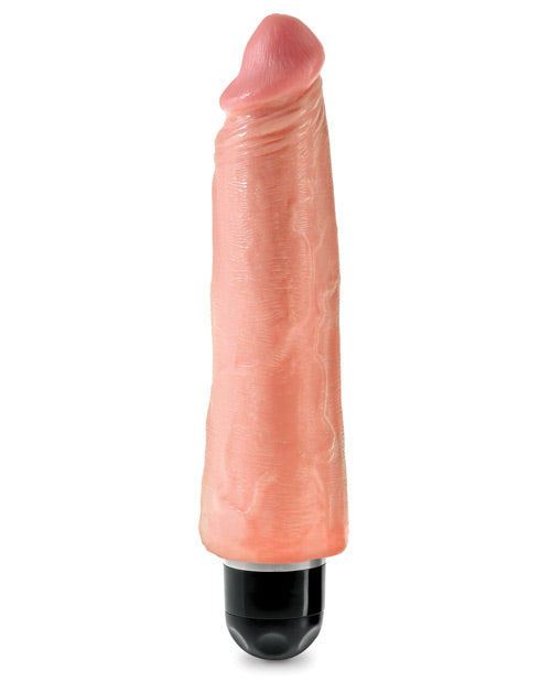 King Cock Vibrating Stiffy Dildo 8in - Vanilla