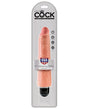 King Cock  9" Vibrating Stiffy - Flesh